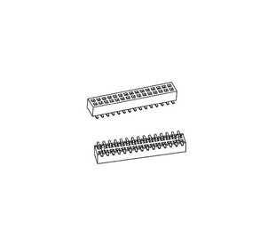 PH1.0*H2.0mm Female Header  Double row SMT series